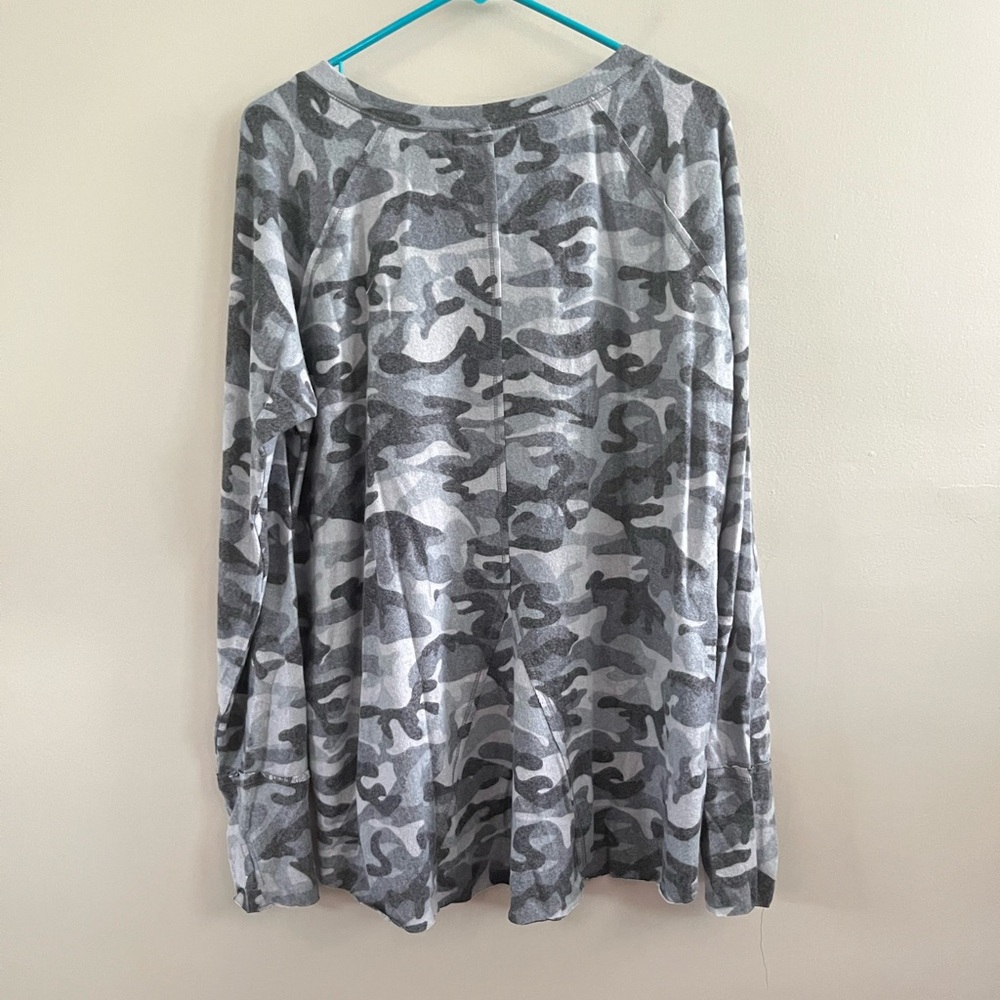 Michael Stars Long Sleeve Top - Lightweight Sweater Grey Camp XL - NWT - Picture 3 of 8